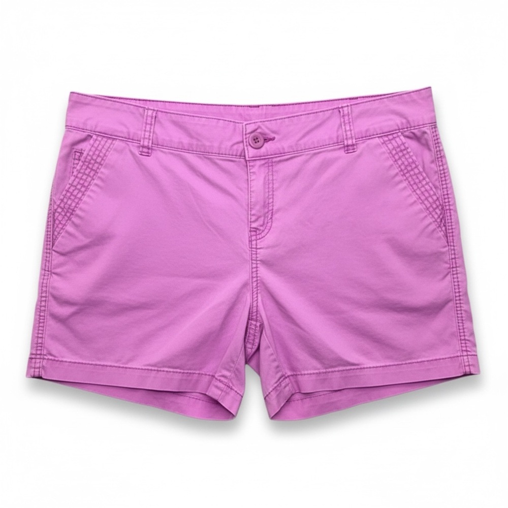 Maurices Pink Chino Shorts Size 15/16 4.5” Inseam Stretch Summer